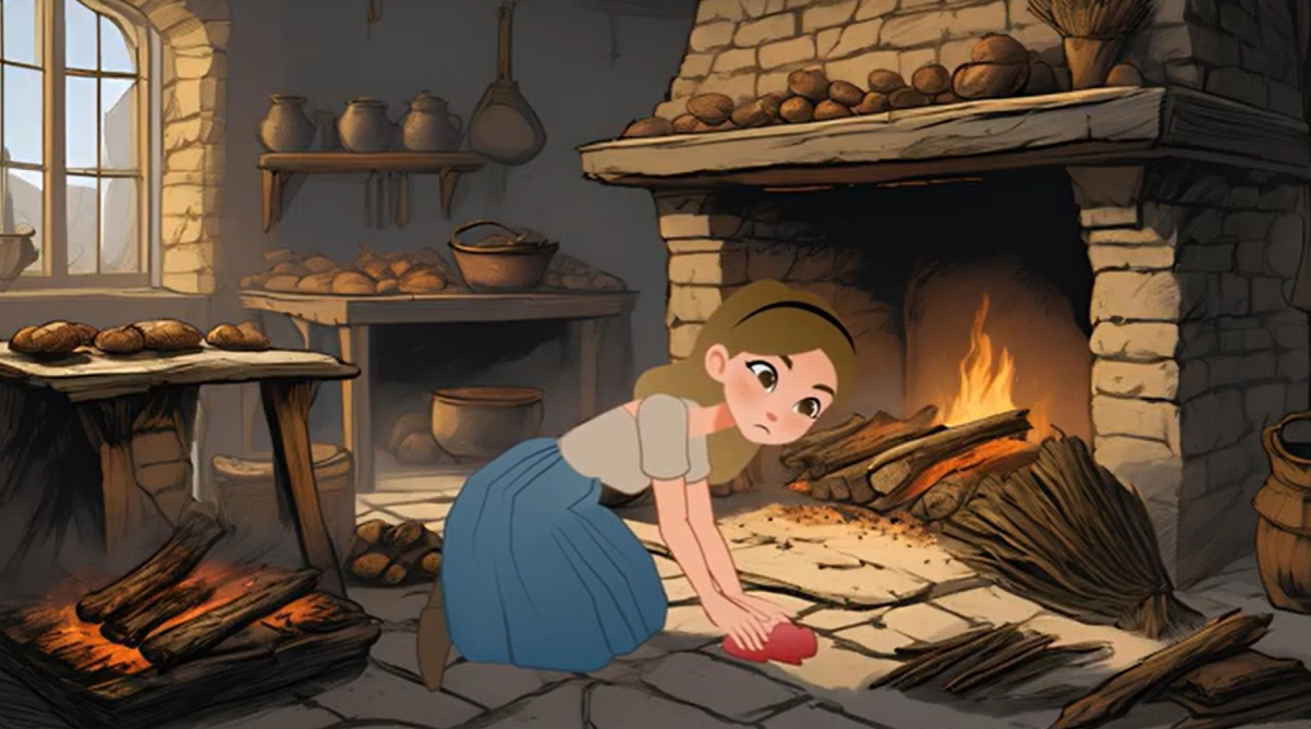 cenicienta limpiando