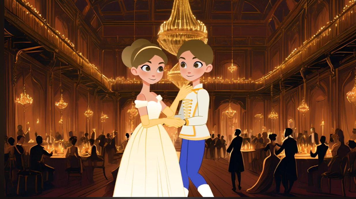 cenicienta y el baile