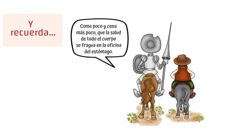 Come con moderación y conciencia come poco