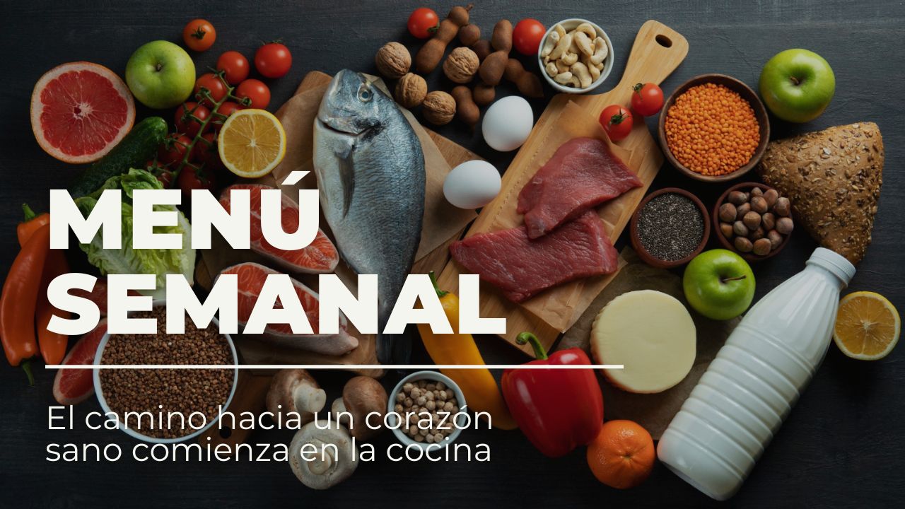 Menú semanal saludable para el control del colesterol